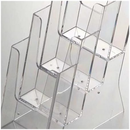 Prospektustartó, asztali/fali, 3 rekeszes, A5