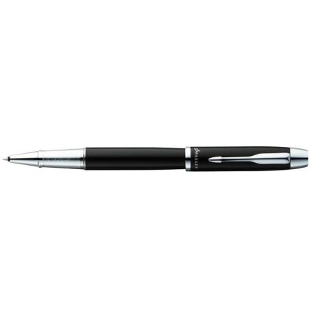 PARKER Rollertoll, 0,5 mm, ezüst színű klip, fekete tolltest, PARKER "IM Royal", fekete