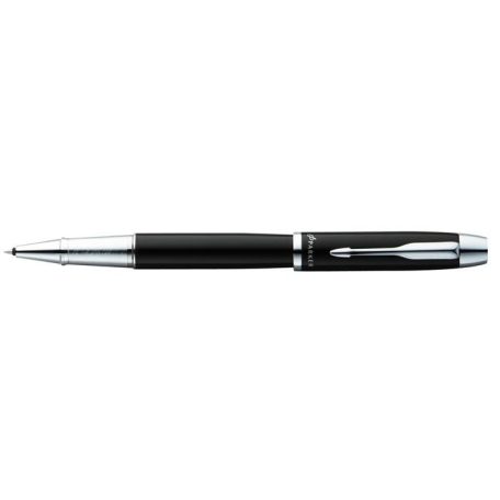 PARKER Rollertoll, 0,5 mm, ezüst színű klip, fekete tolltest, PARKER "IM Royal", fekete