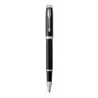 PARKER Rollertoll, 0,5 mm, ezüst színű klip, fekete tolltest, PARKER "IM Royal", fekete