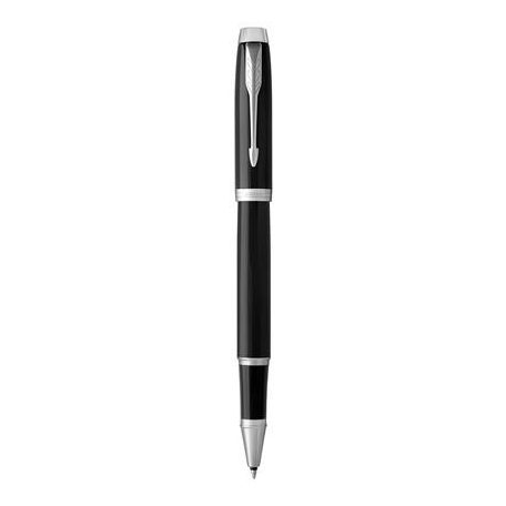 PARKER Rollertoll, 0,5 mm, ezüst színű klip, fekete tolltest, PARKER "IM Royal", fekete