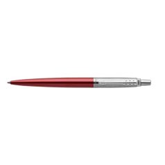   PARKER Golyóstoll, 0,7 mm, ezüst színű klip, Kensigton piros tolltest, PARKER "Royal Jotter", kék