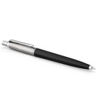 PARKER Golyóstoll, 0,7 mm, ezüst színű klip, fekete tolltest, PARKER "Royal Jotter Originals", kék