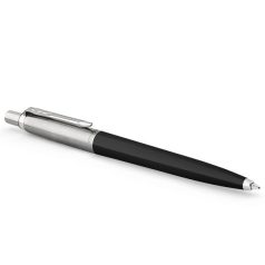   PARKER Golyóstoll, 0,7 mm, ezüst színű klip, fekete tolltest, PARKER "Royal Jotter Originals", kék