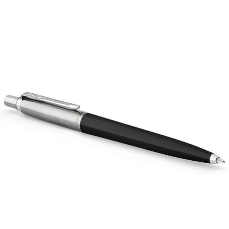 PARKER Golyóstoll, 0,7 mm, ezüst színű klip, fekete tolltest, PARKER "Royal Jotter Originals", kék
