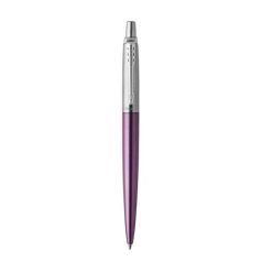   PARKER Golyóstoll, 0,7 mm, ezüst színű klip, victoria ibolya kék tolltest, PARKER, "Royal Jotter", kék