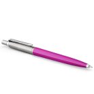 PARKER Golyóstoll, 0,7 mm, ezüst színű klip, magenta tolltest, PARKER "Royal Jotter Originals", kék