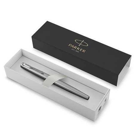 PARKER Töltőtoll, ezüst színű klip, ezüst színű tolltest, PARKER "Royal Jotter"