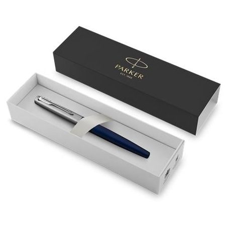 PARKER Töltőtoll, ezüst színű klip, kék tolltest, PARKER "Royal Jotter"