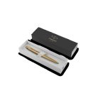 PARKER Golyóstoll, 0,7 mm, nyomógombos, arany színű klip, arany tolltest, PARKER, "Royal Jotter XL", kék