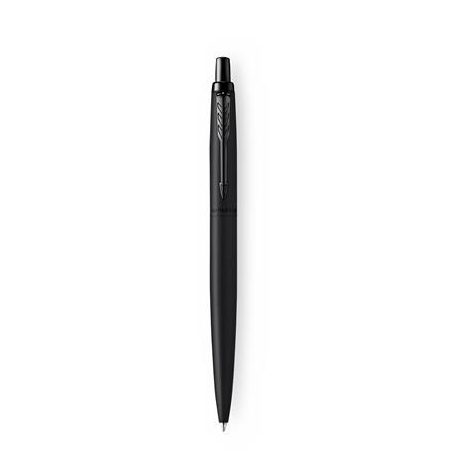 PARKER Golyóstoll, 0,7 mm, nyomógombos, fekete színű klip, matt fekete tolltest, PARKER, "Royal Jotter XL", kék