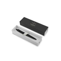   PARKER Golyóstoll, 0,7 mm, nyomógombos, fekete színű klip, matt fekete tolltest, PARKER, "Royal Jotter XL", kék
