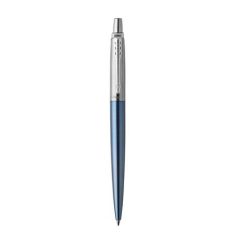   PARKER Golyóstoll, 0,7 mm, ezüst színű klip, Waterloo kék tolltest, PARKER "Royal Jotter", kék