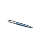 PARKER Golyóstoll, 0,7 mm, ezüst színű klip, Waterloo kék tolltest, PARKER "Royal Jotter", kék