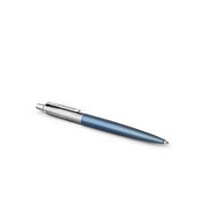   PARKER Golyóstoll, 0,7 mm, ezüst színű klip, Waterloo kék tolltest, PARKER "Royal Jotter", kék