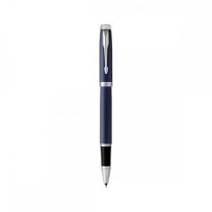  PARKER Rollertoll, 0,5 mm, ezüst színű klip, kék tolltest, PARKER "IM Royal", kék