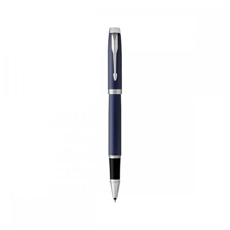 PARKER Rollertoll, 0,5 mm, ezüst színű klip, kék tolltest, PARKER "IM Royal", kék