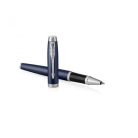 PARKER Rollertoll, 0,5 mm, ezüst színű klip, kék tolltest, PARKER "IM Royal", kék