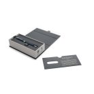 PARKER Golyóstoll, 1 mm, rotációs, kék tolltest, ezüst klip, PARKER "Royal Sonnet", kék