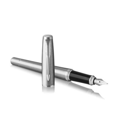 PARKER Töltőtoll, ezüst színű klip, rozsdamentes csiszolt tolltest, PARKER "Royal Urban Twist"