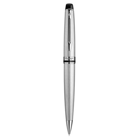 WATERMAN Golyóstoll, 0,7 mm, csiszolt fém tolltest, ezüst klip, WATERMAN "Expert III", kék