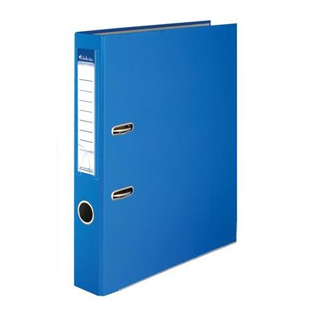 VICTORIA OFFICE Iratrendező, 50 mm, A4, PP/karton, élvédő sínnel, VICTORIA OFFICE, "Basic", kék