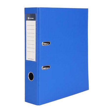 VICTORIA OFFICE Iratrendező, 75 mm, A4, PP/karton, VICTORIA OFFICE, "Basic", királykék