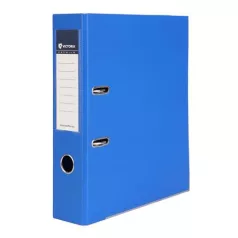   VICTORIA OFFICE Iratrendező, 75 mm, A4, PP/PP, élvédő sínnel, VICTORIA OFFICE, "Premium", királykék