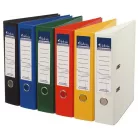 VICTORIA OFFICE Iratrendező, 75 mm, A4, PP/PP, élvédő sínnel, VICTORIA OFFICE, "Premium", sárga