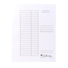   VICTORIA OFFICE Gyorsfűző, karton, A4, VICTORIA OFFICE, fehér