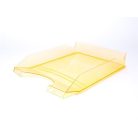 VICTORIA OFFICE Irattálca, műanyag, VICTORIA OFFICE, áttetsző narancs