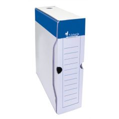   VICTORIA OFFICE Archiválódoboz, A4, 80 mm, karton, VICTORIA OFFICE, kék-fehér