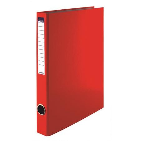 VICTORIA OFFICE Gyűrűs könyv, 2 gyűrű, 35 mm, A4, PP/karton, VICTORIA OFFICE, piros