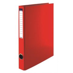   VICTORIA OFFICE Gyűrűs könyv, 4 gyűrű, 35 mm, A4, PP/karton, VICTORIA OFFICE, piros
