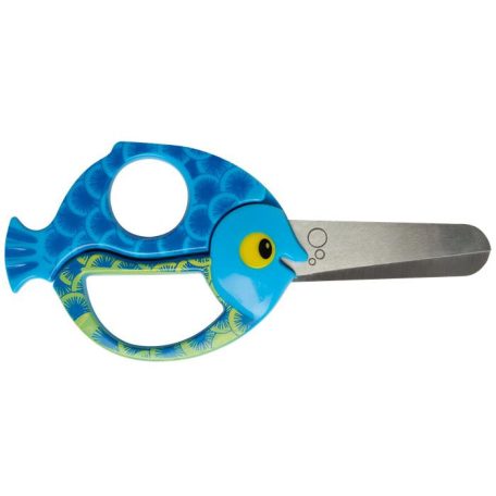 FISKARS Olló, óvodai, 13 cm, FISKARS, halacska