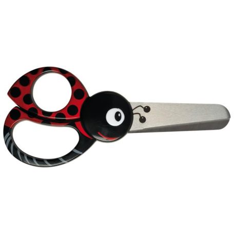 FISKARS Olló, óvodai, 13 cm, FISKARS, katica