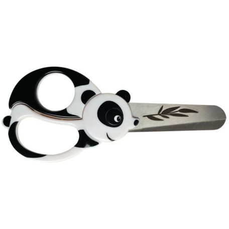 FISKARS Olló, óvodai, 13 cm, FISKARS, panda