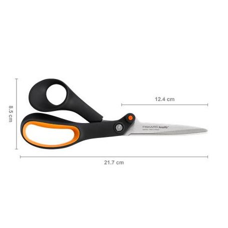 FISKARS Olló, barkács, 21 cm, FISKARS "Amplify", fekete