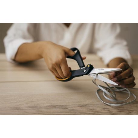 FISKARS Olló, barkács, 21 cm, FISKARS "Amplify", fekete