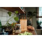 FISKARS Késblokk, bambusz, 3 késes, FISKARS "Functional Form™"