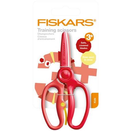 FISKARS Olló, gyakorló, óvodai, FISKARS, piros