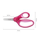 FISKARS Olló, óvodai, 13 cm, FISKARS, csillámos rózsaszín