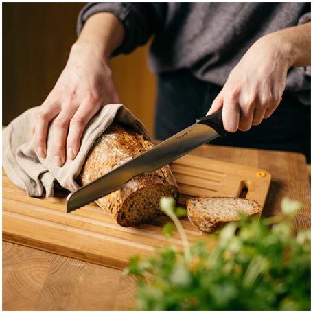 FISKARS Kenyérvágókés, 23 cm, FISKARS "Essential"