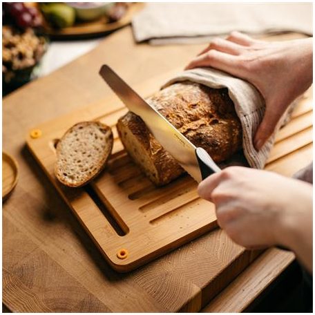 FISKARS Kenyérvágókés, 23 cm, FISKARS "Essential"