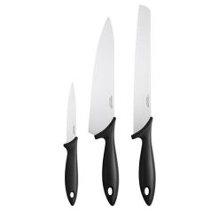   FISKARS Késkészlet, kezdő, 3 darabos, FISKARS "Essential"