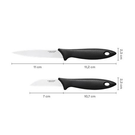 FISKARS Hámozó késkészlet, 2 darabos, FISKARS "Essential"