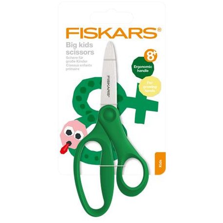 FISKARS Olló, iskolai, 15 cm, FISKARS, zöld
