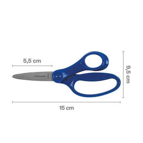 FISKARS Olló, iskolai, 15 cm, FISKARS, kék
