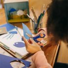 FISKARS Olló, iskolai, 15 cm, FISKARS, kék