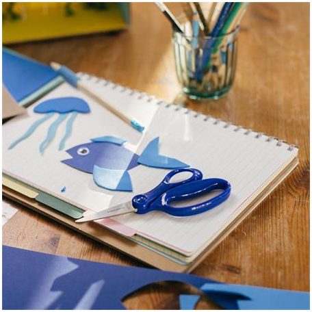 FISKARS Olló, iskolai, 15 cm, FISKARS, kék